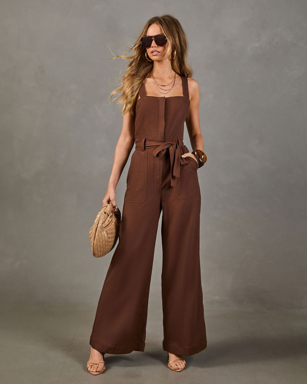 Ravine Wrap Tie Jumpsuit