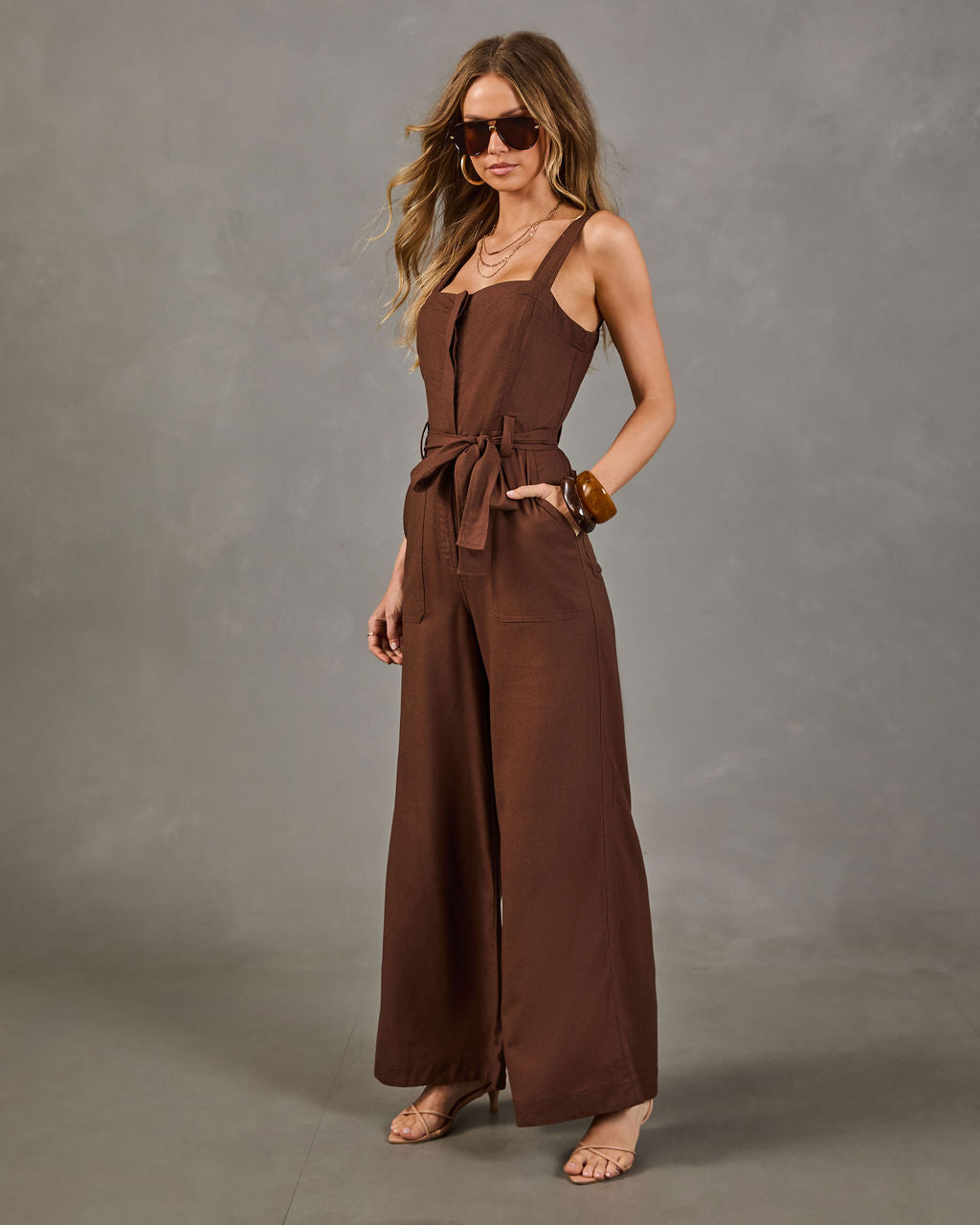 Ravine Wrap Tie Jumpsuit