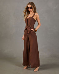 Ravine Wrap Tie Jumpsuit