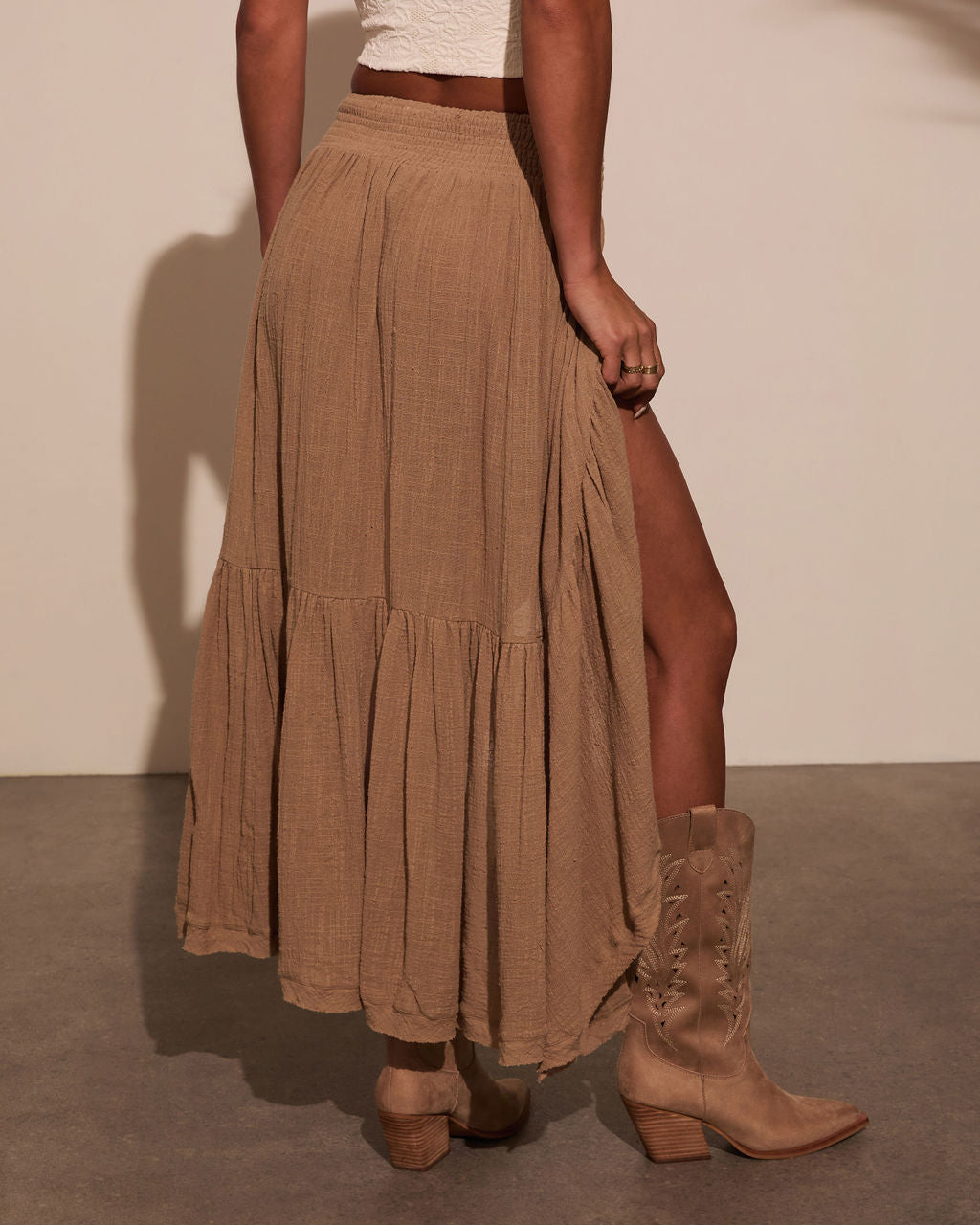 Harmonic High Low Maxi Skirt