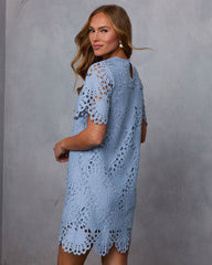 Marly Eyelet Mini Shirt Dress