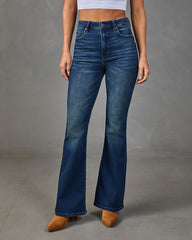 Ayla Super Stretch High Rise Flare Jeans