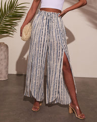 Jessey Abstract Side Slit Pants