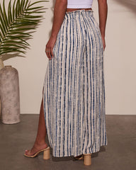 Jessey Abstract Side Slit Pants