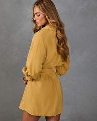 Brenna Blouson Sleeve Shirt Dress