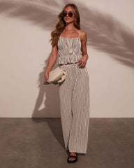 Mystic Wanderer Striped Wide Leg Pants