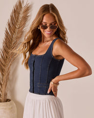 Teslen Denim Tank