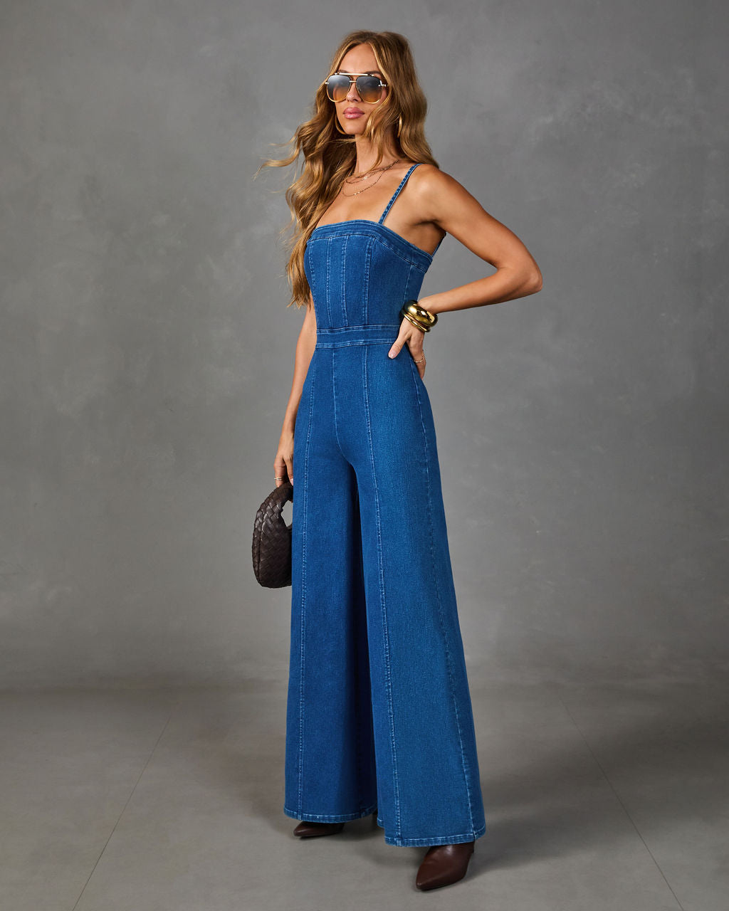 Trendsetter Denim Jumpsuit