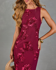 Coral Bloom Floral Maxi Dress