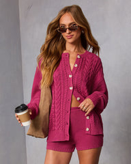 Serene Cable Knit Cardigan
