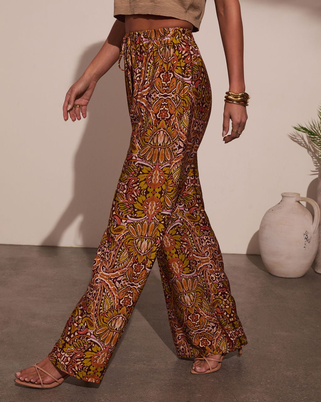 Sun Kissed Paisley Print Pants