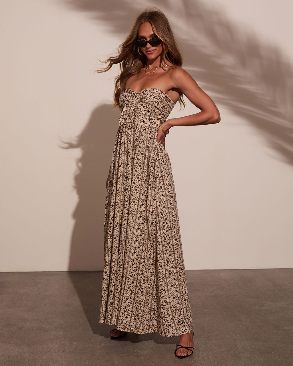 Kemie Strapless Floral Jumpsuit
