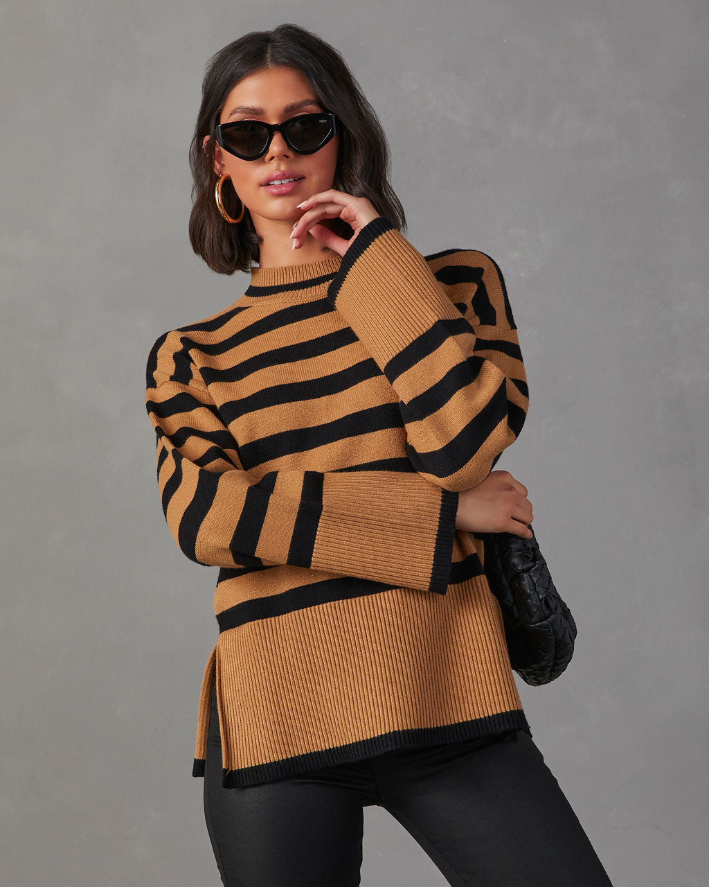 Dont Mind Me Striped Knit Sweater