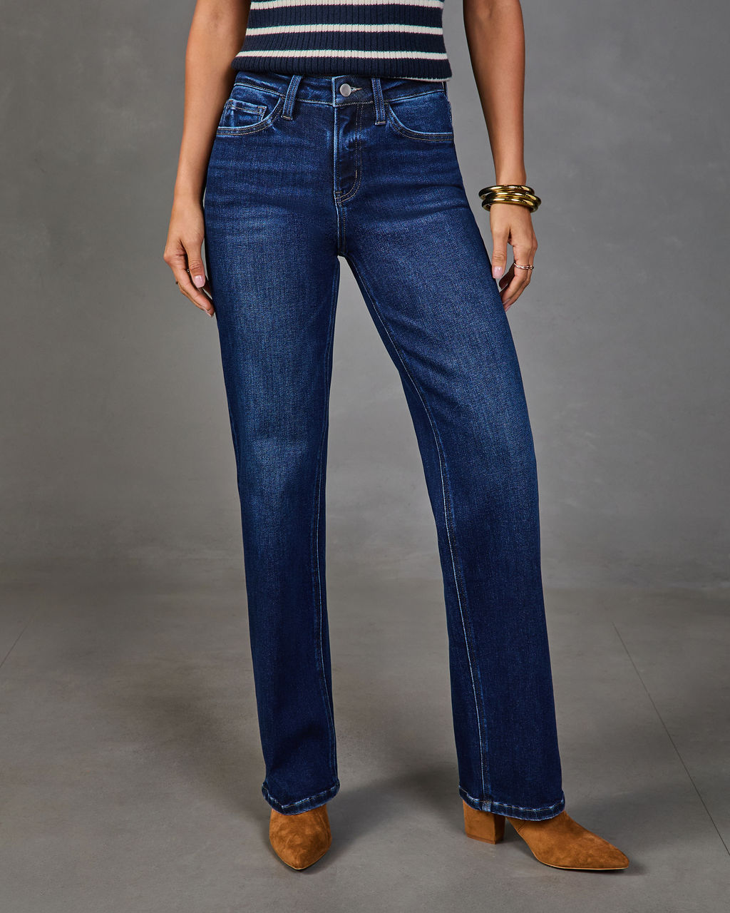 Clean Slate Super Stretch High Rise Straight Leg Jeans