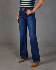 Clean Slate Super Stretch High Rise Straight Leg Jeans
