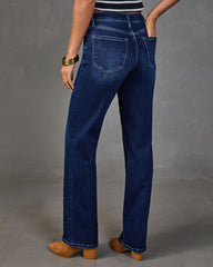 Clean Slate Super Stretch High Rise Straight Leg Jeans