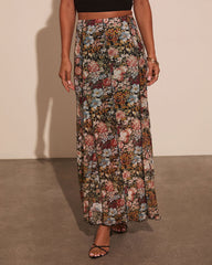 Gracie Mesh Floral Maxi Skirt