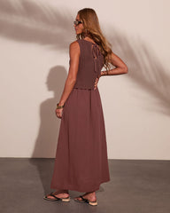 Saltwoven Crochet Bodice Maxi Dress