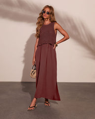 Saltwoven Crochet Bodice Maxi Dress