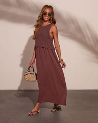 Saltwoven Crochet Bodice Maxi Dress
