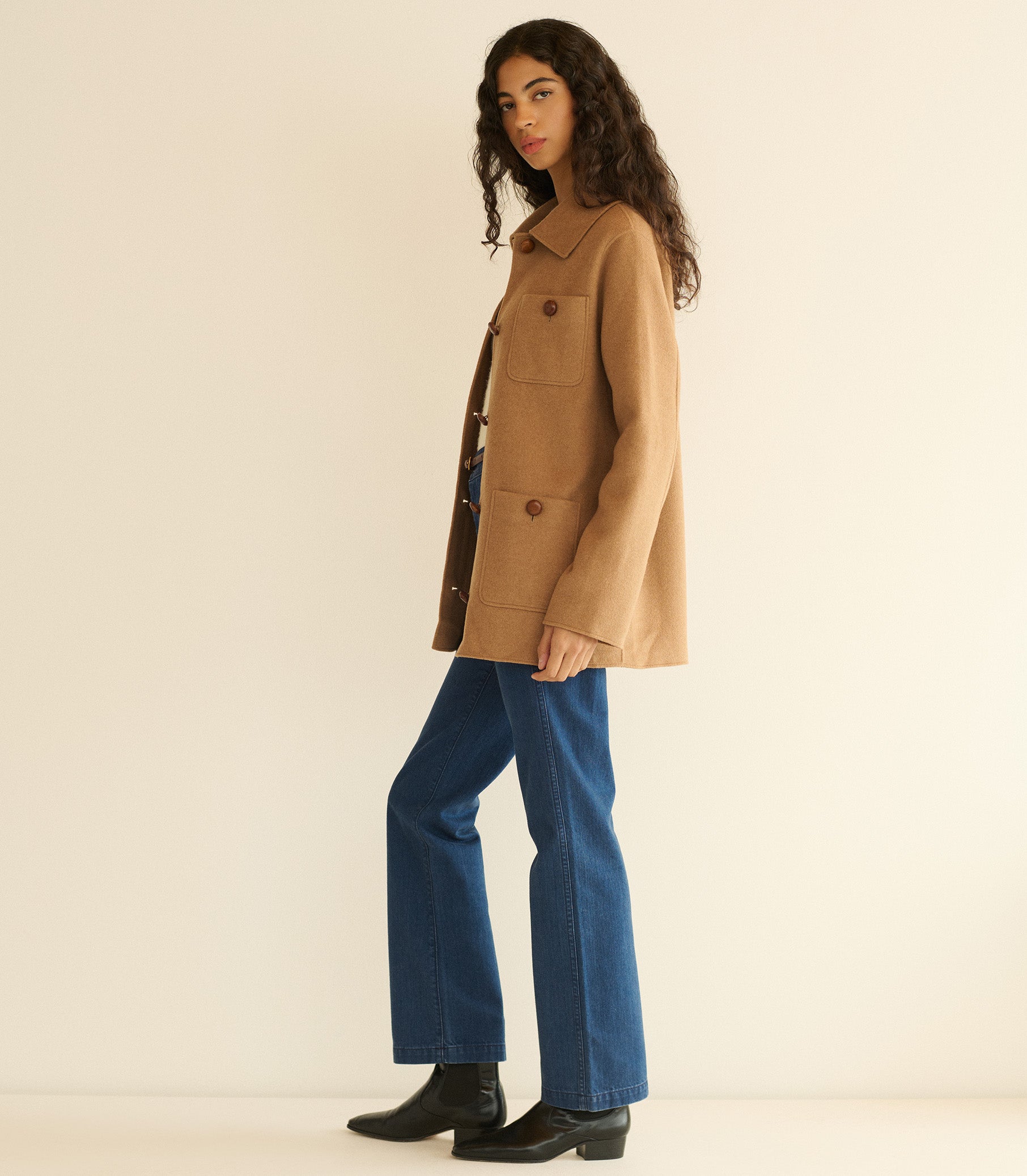 GERMAIN COAT -- LIGHT KHAKI