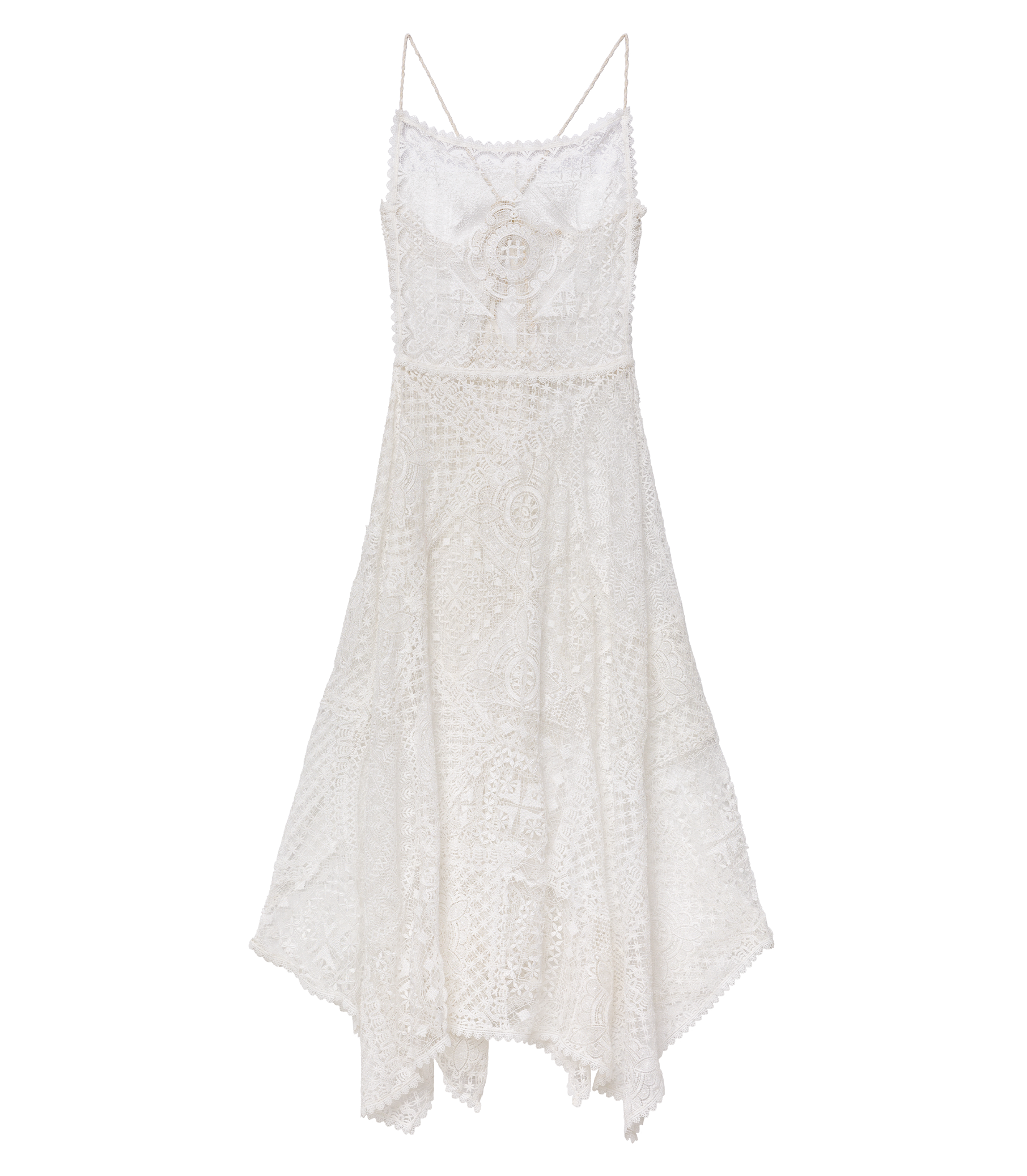HANDKERCHIEF ANNIVERSARY DRESS -- SALT