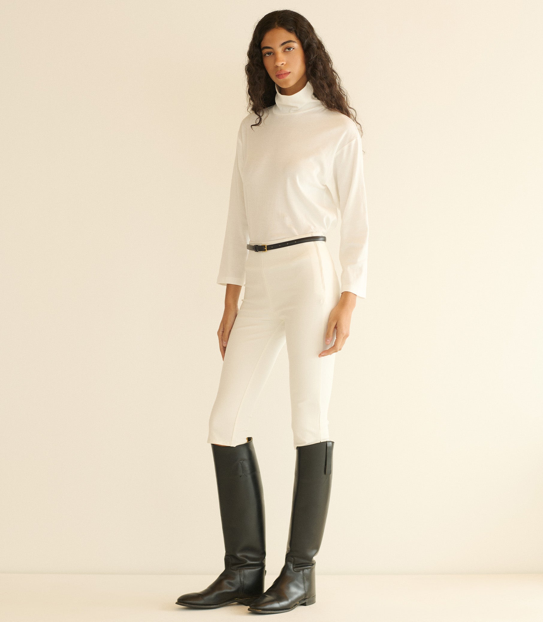 HAWTHORN TURTLENECK -- SALT