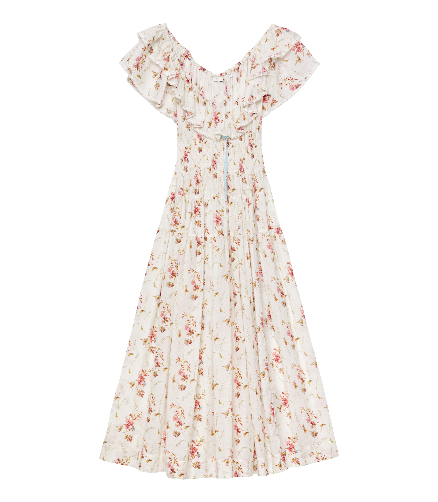 ILLIANA DRESS -- BLANC PRAIRIE ROSE