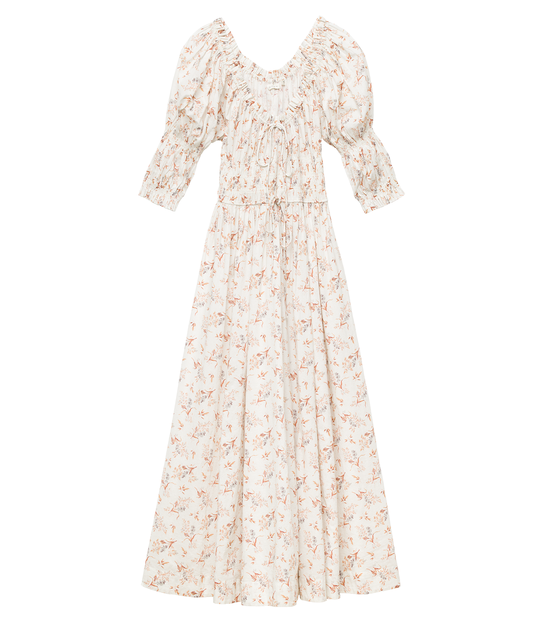 ISCHIA DRESS -- CRÈME WINDSWEPT MEADOW