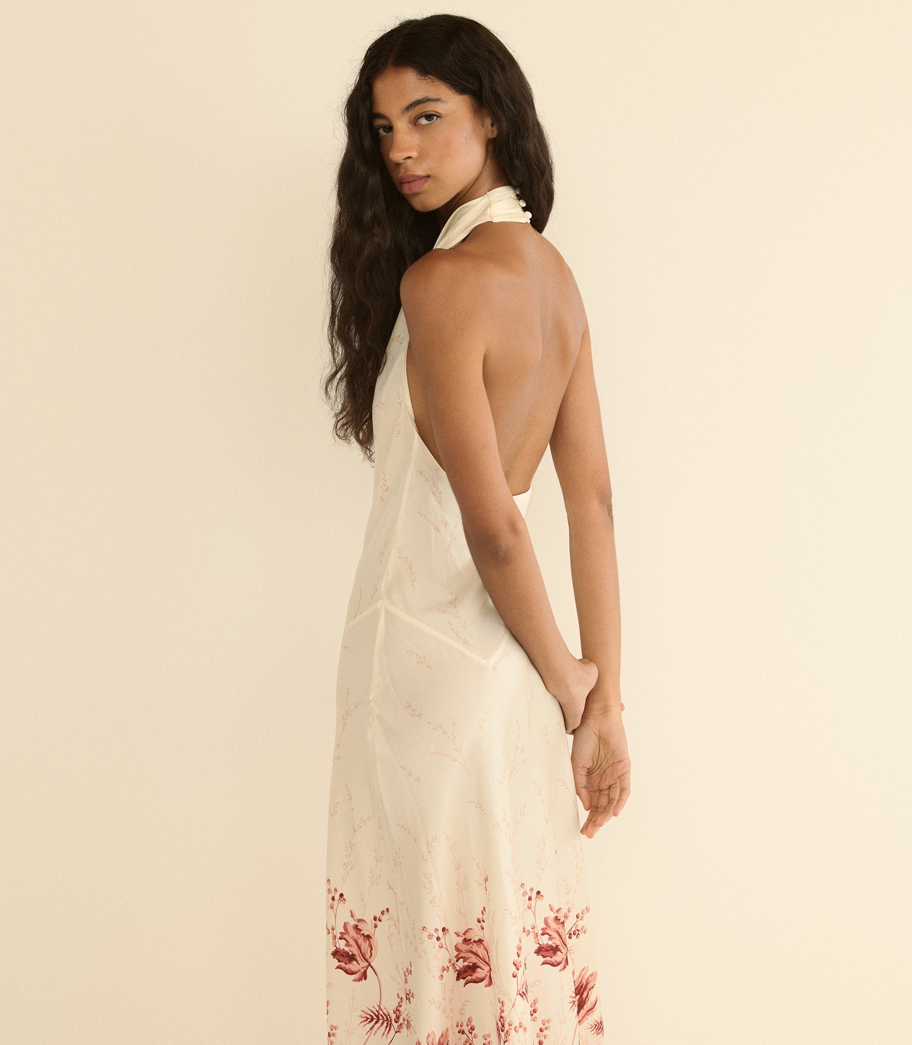 ISMERIE DRESS -- WINDSWEPT TULIPS