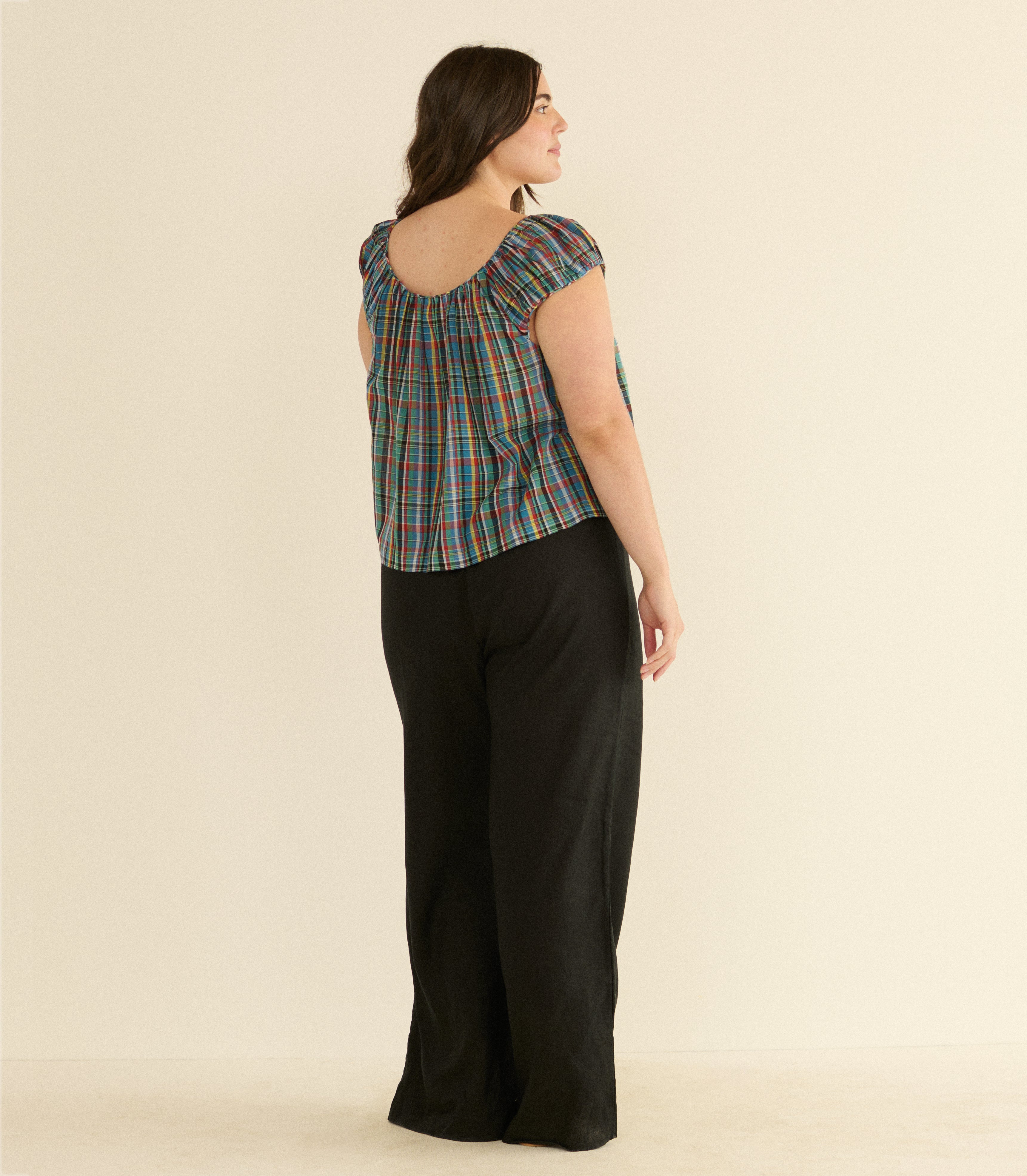 JESSA TOP -- ALDERBROOK PLAID
