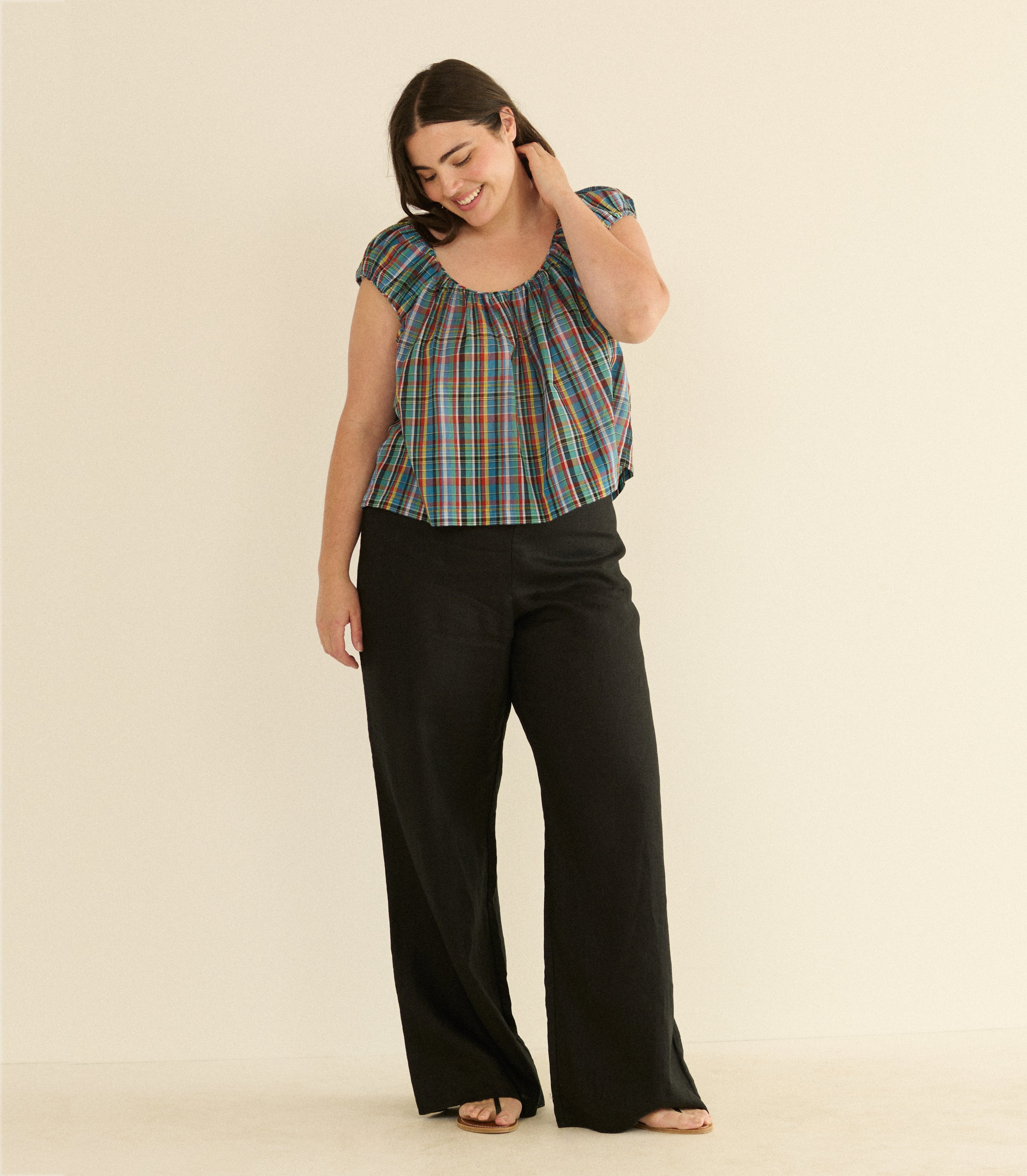 JESSA TOP -- ALDERBROOK PLAID