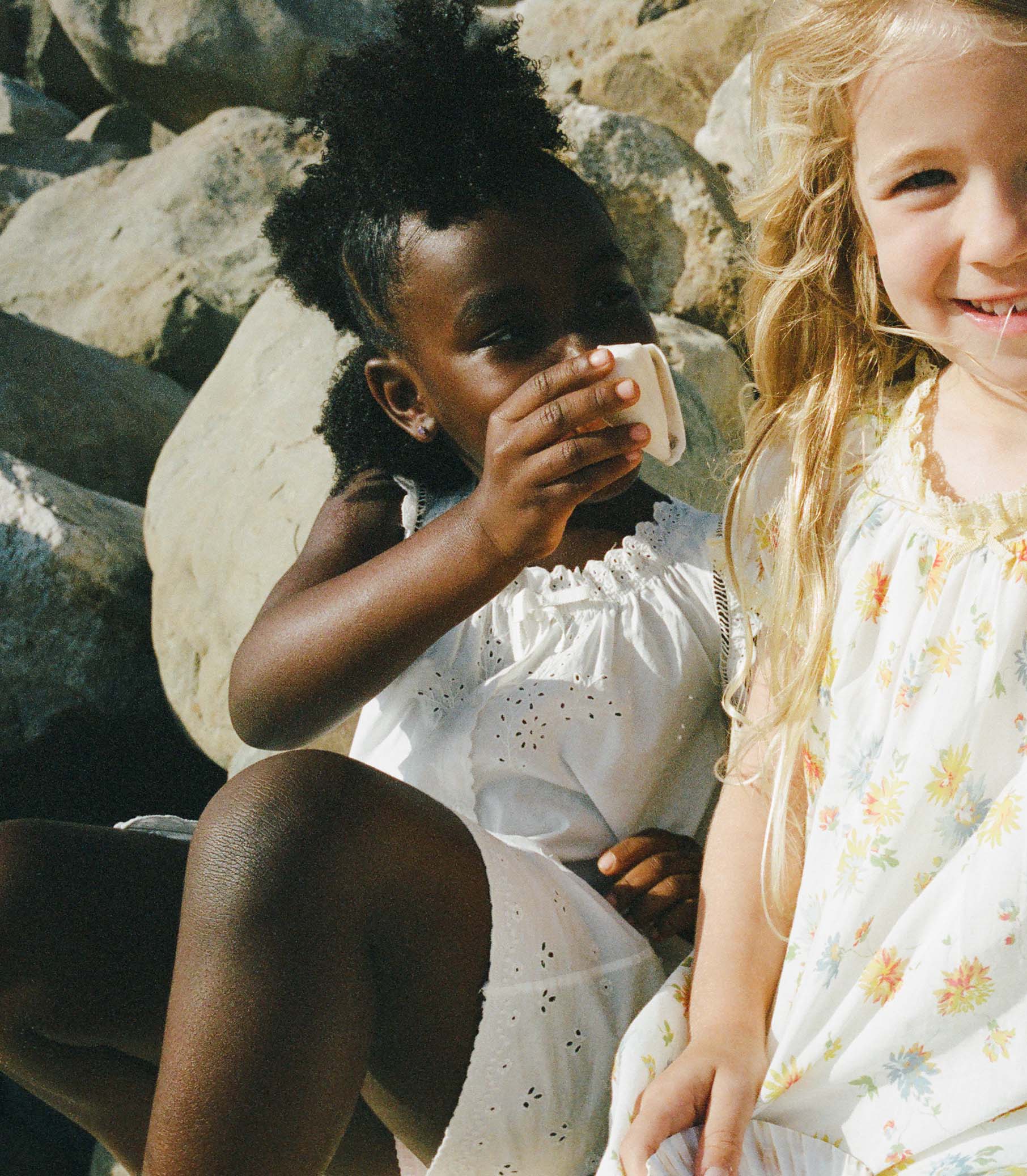 LITTLE NESSIE DRESS -- SALT