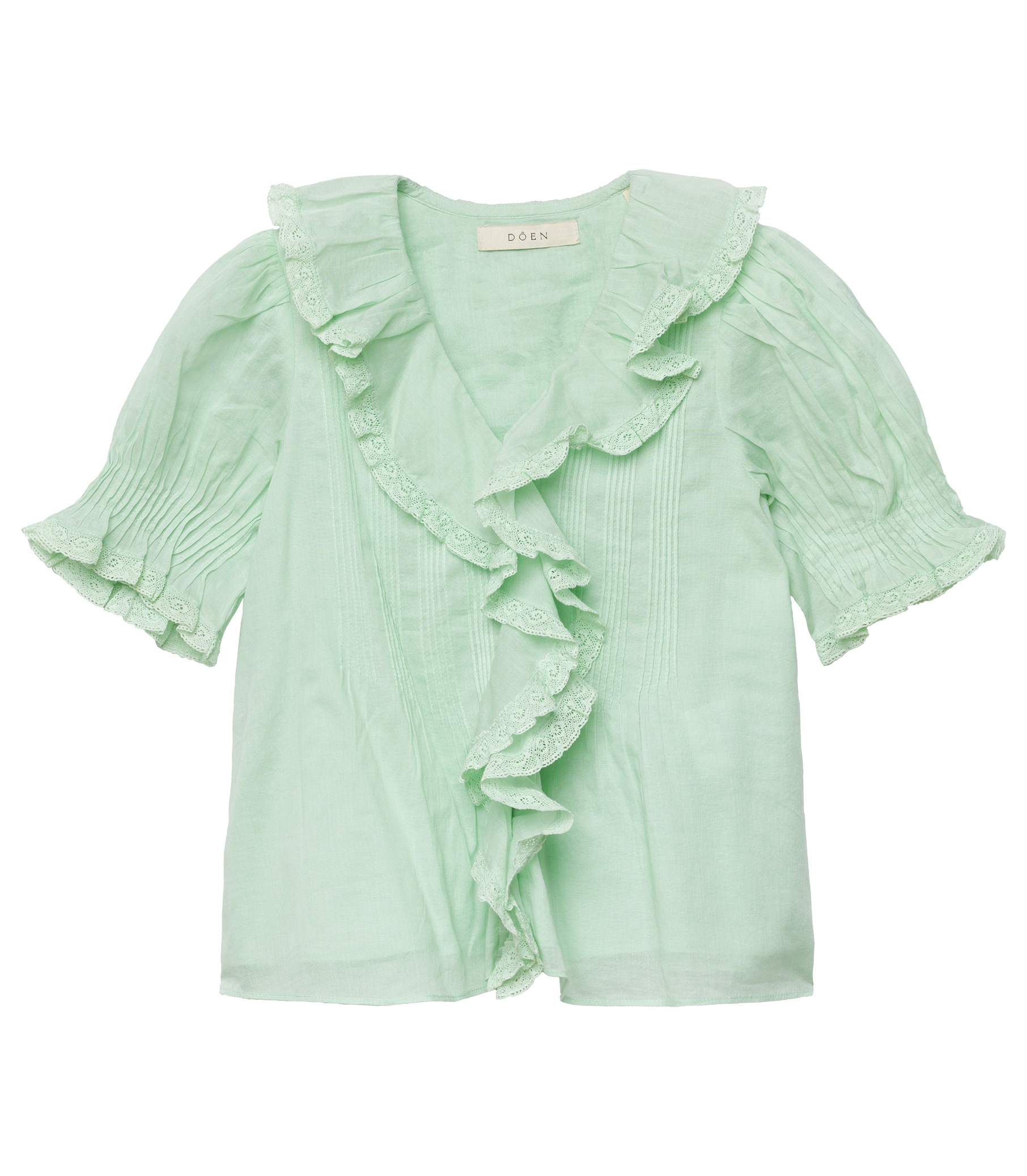 LITTLE HENRI TOP -- SEAFOAM