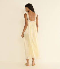 LUCIANE DRESS -- VANILLA