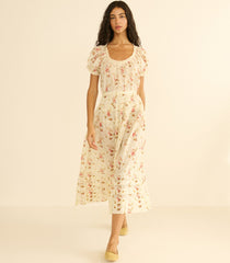 MARIE SKIRT -- BLANC PRAIRIE ROSE
