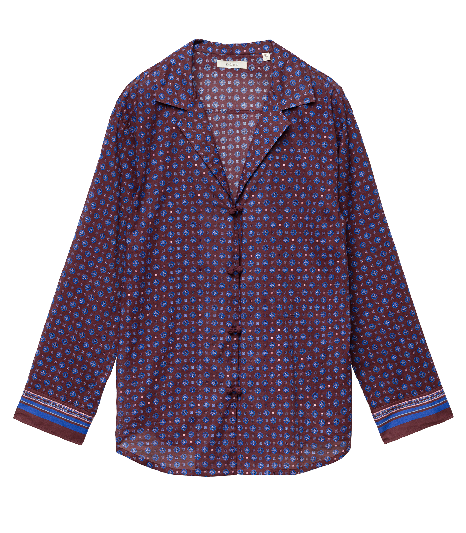 MAURISE TOP -- MENORCA FOULARD