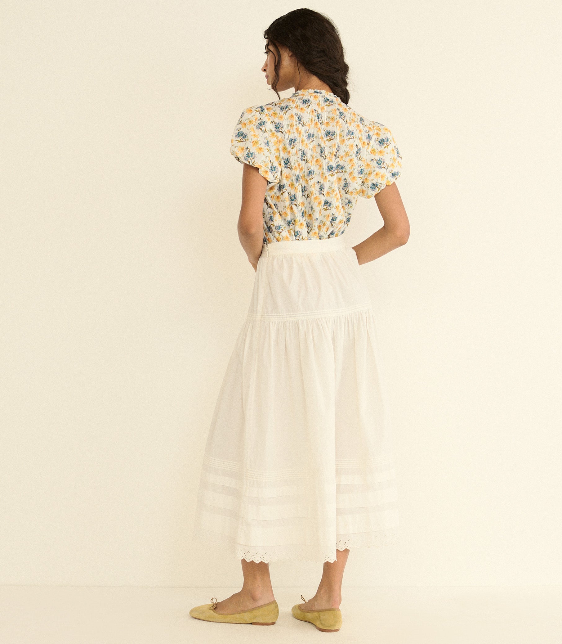 MILLIE TOP -- NARCISSUS BLOOM