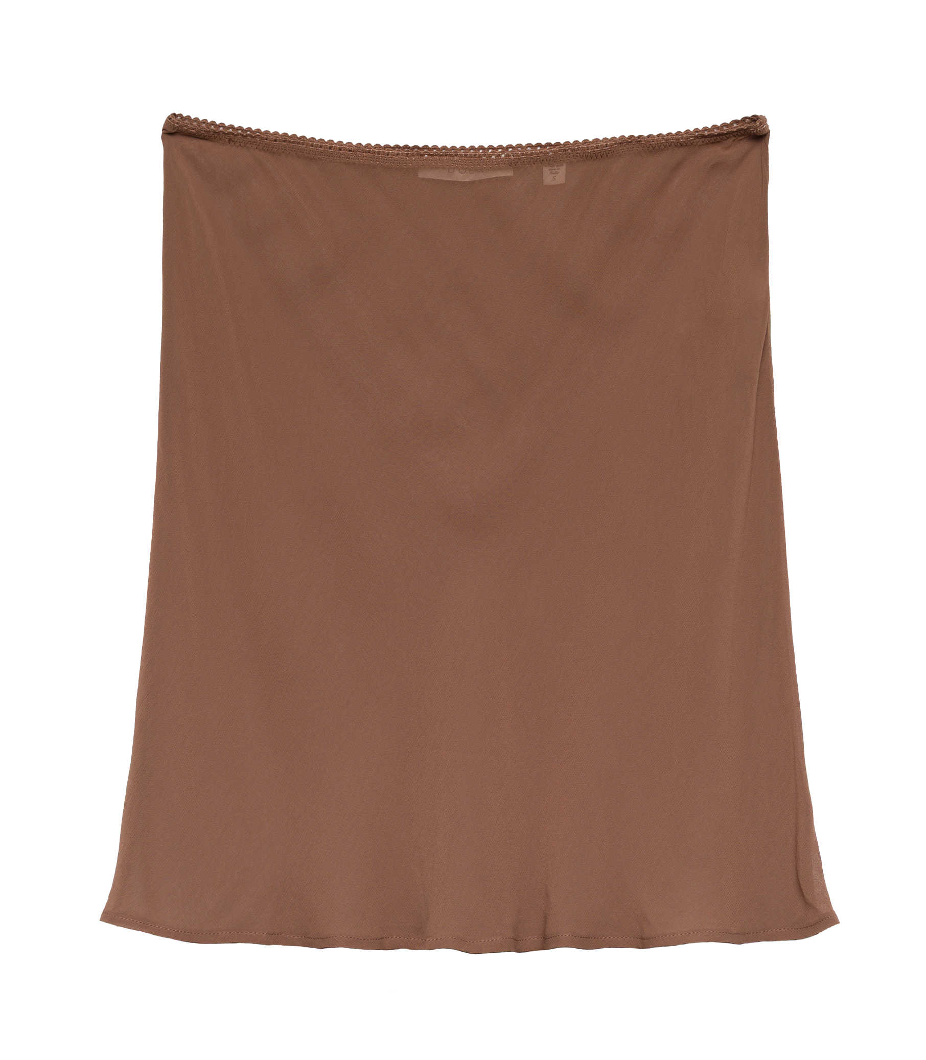MINI SKIRT SLIP -- CAROB