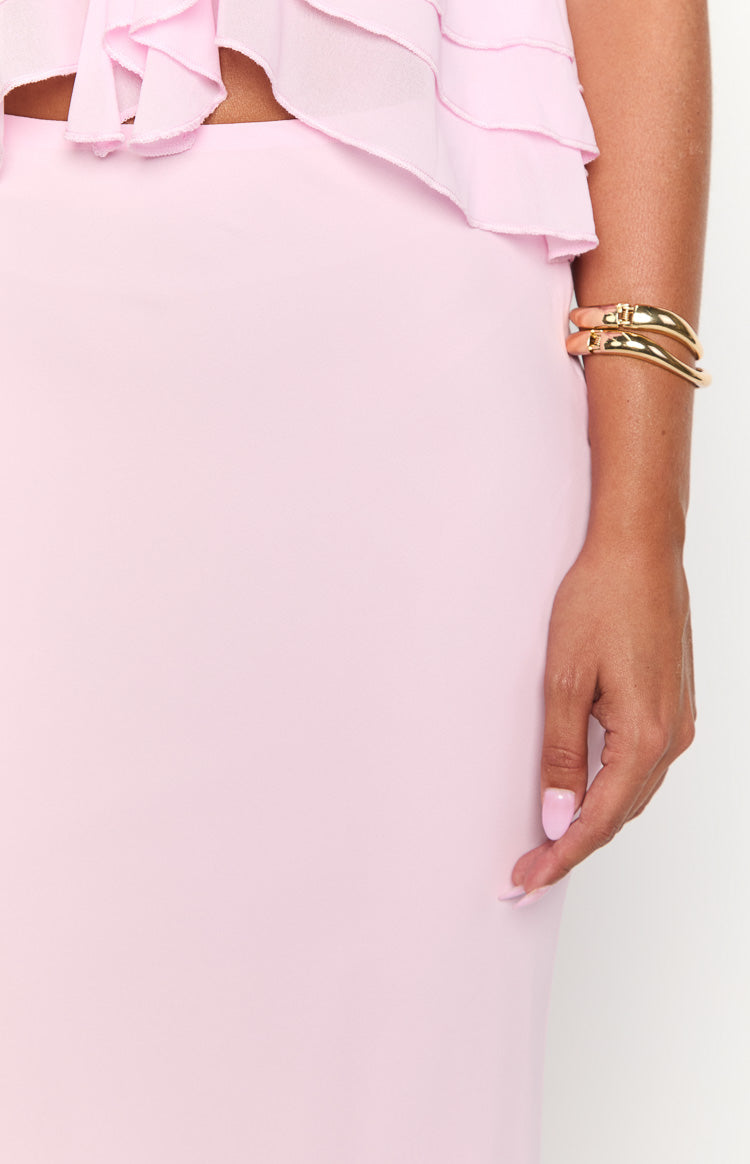 Myrna Pink Maxi Skirt