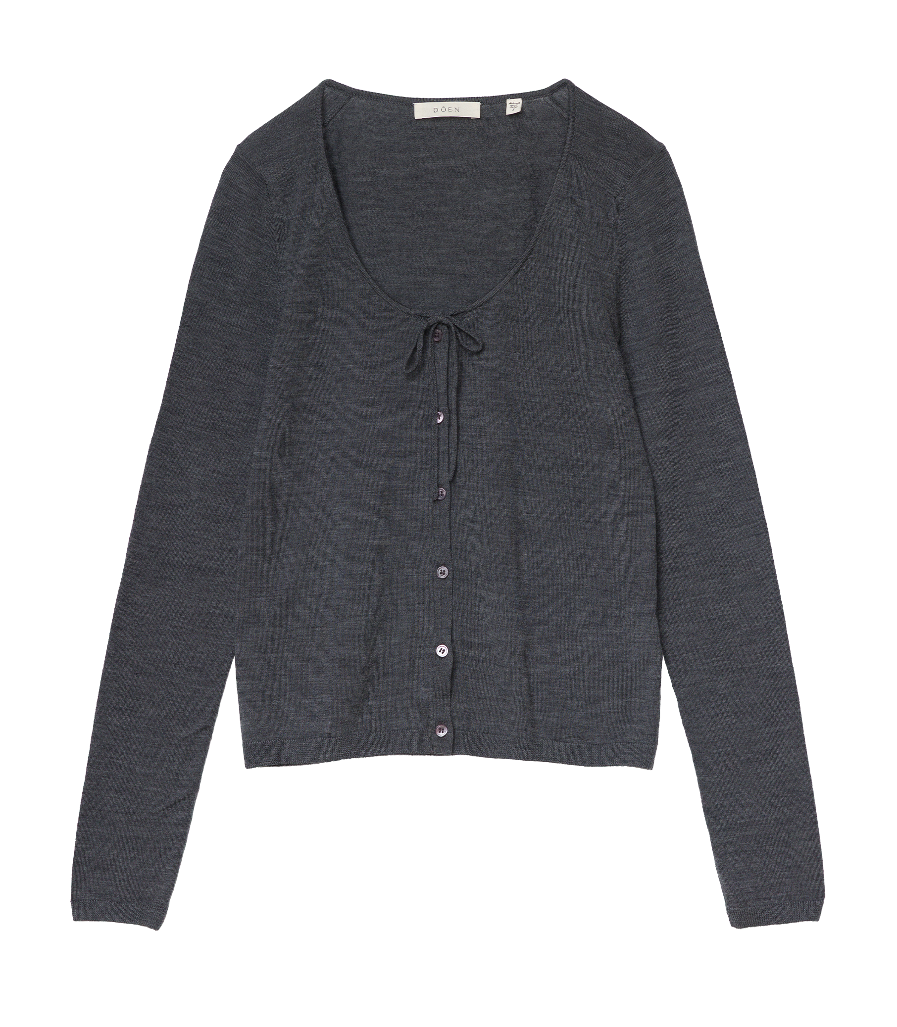 NAIDA CARDIGAN -- CHARCOAL GREY