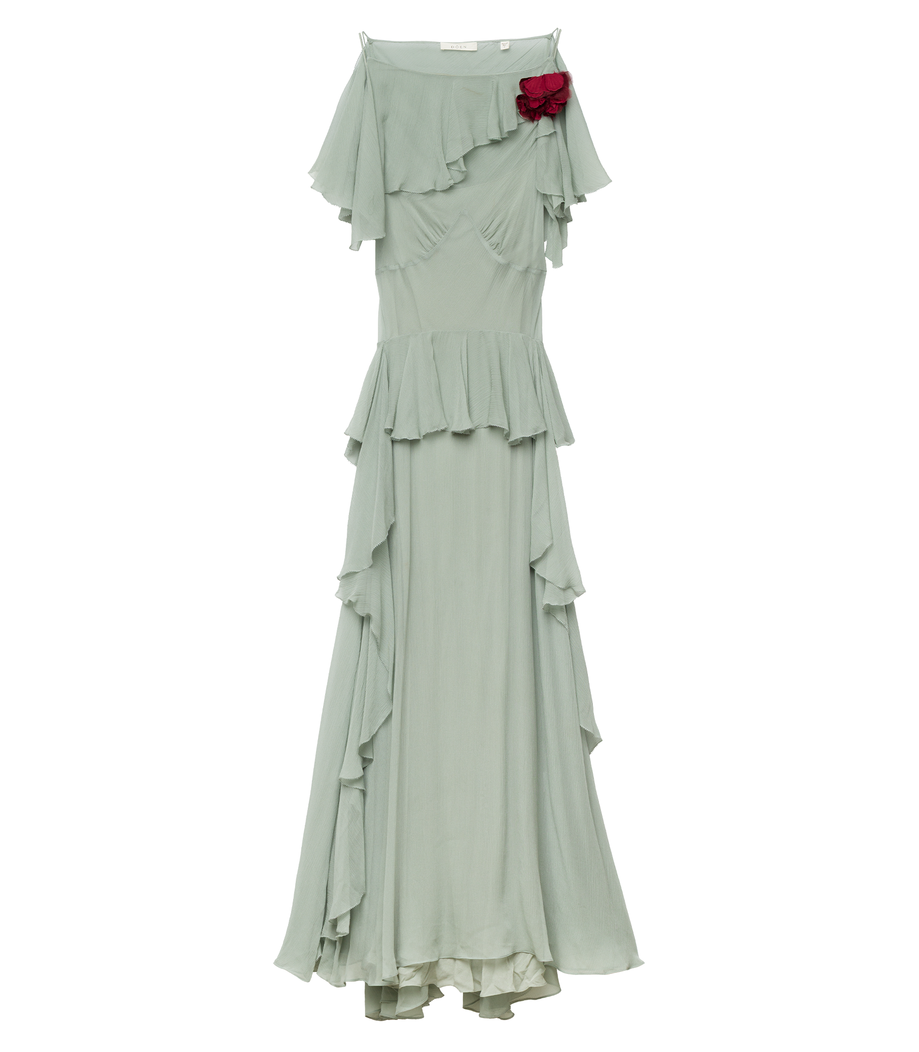 NELIDA DRESS -- GREEN JASPER