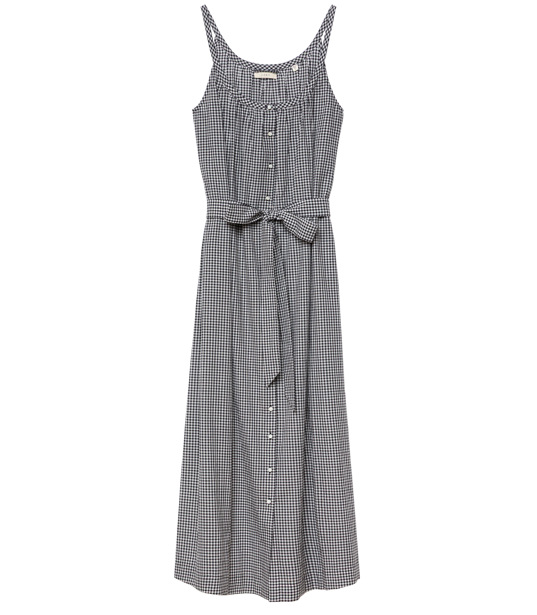 NEVITA DRESS -- NOIR LA MADDALENA GINGHAM