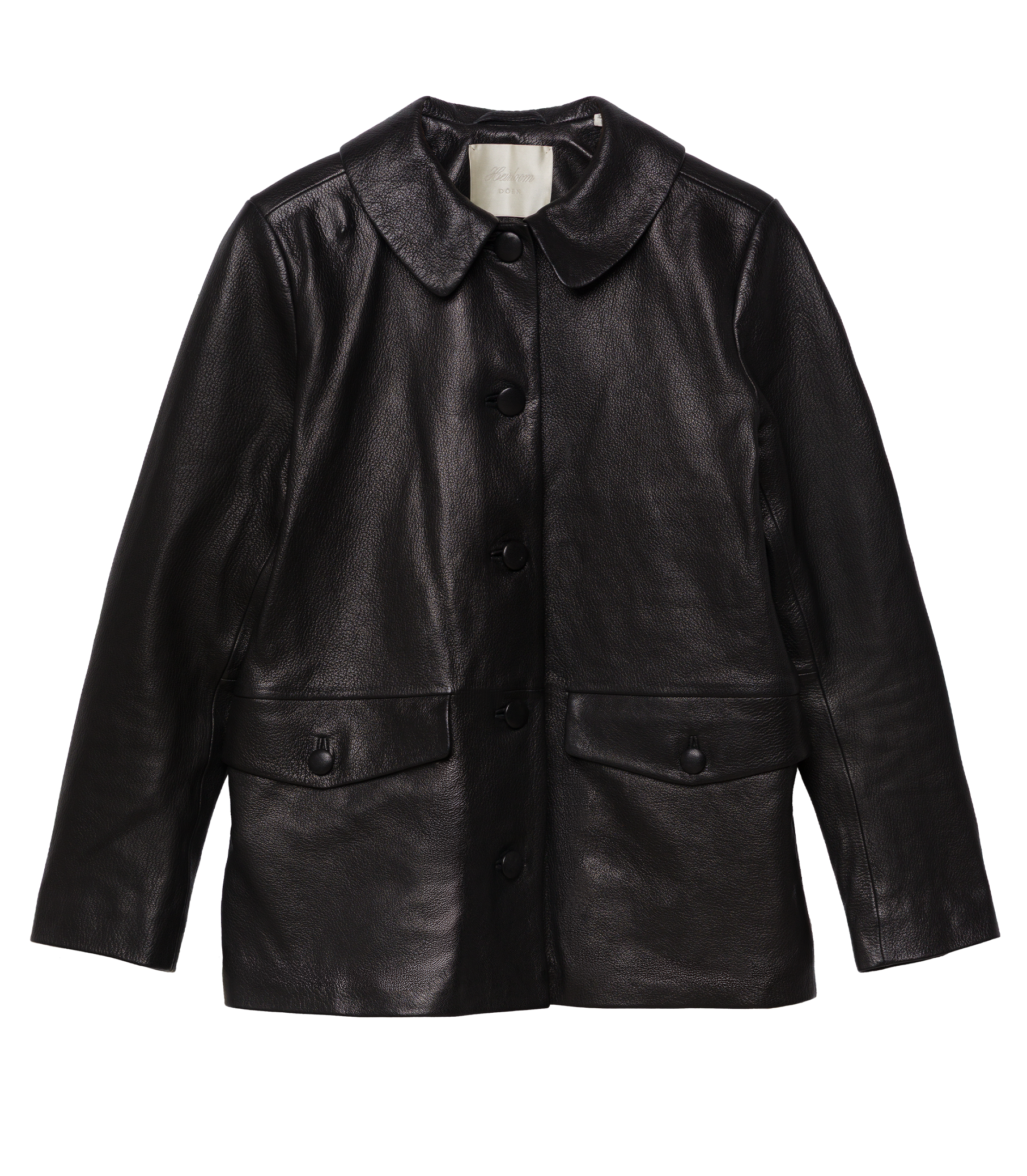 NICO LEATHER JACKET -- BLACK