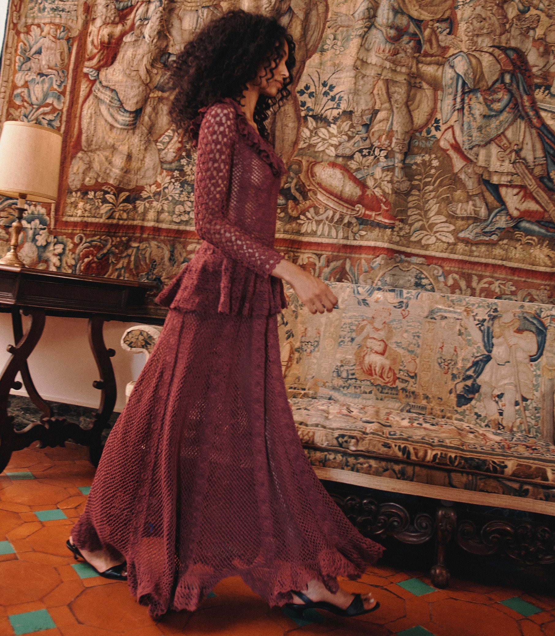 NORÈNE DRESS -- VIEUX ROSE