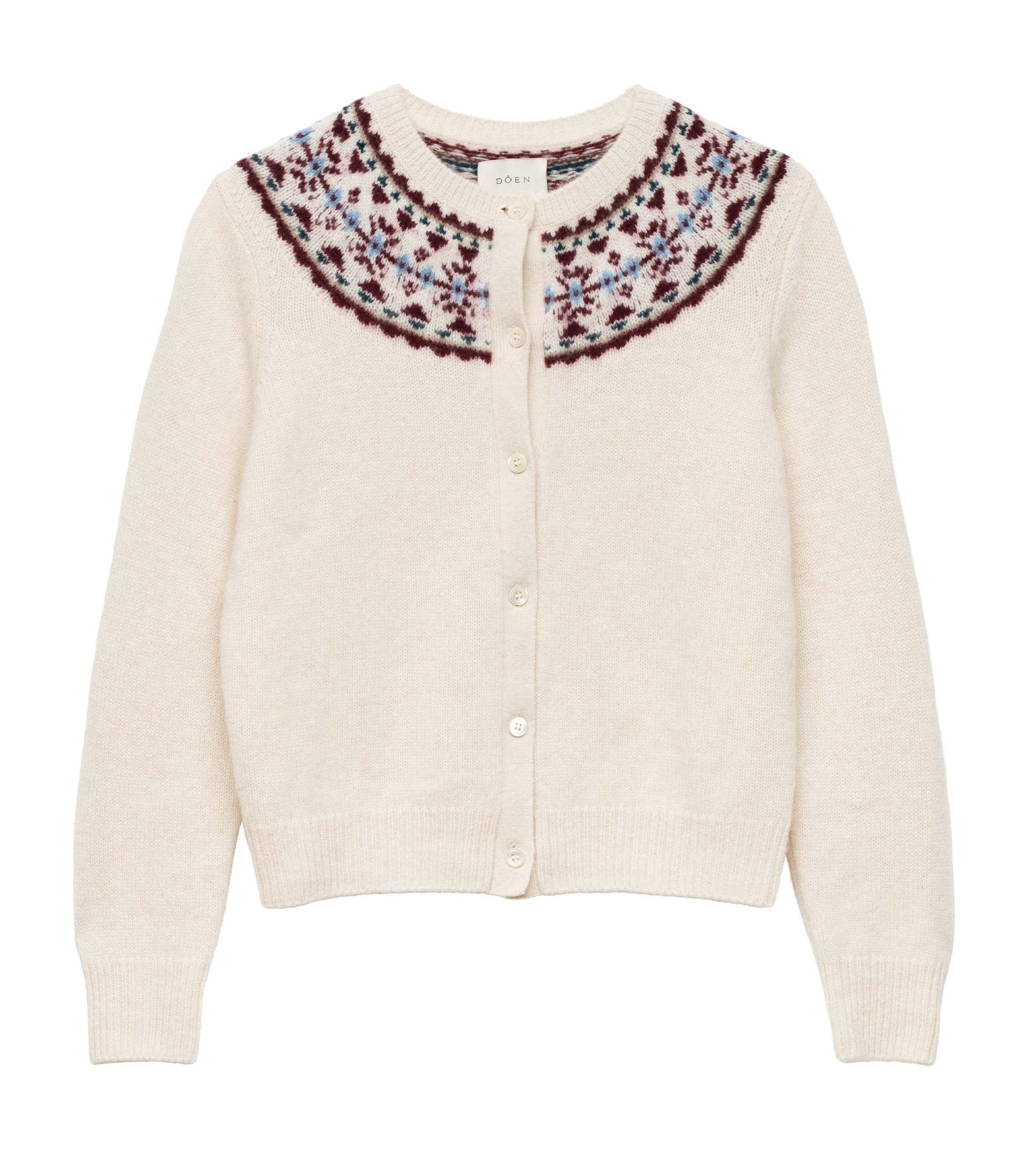 OLYMPE CASHMERE CARDIGAN -- COTTAGE