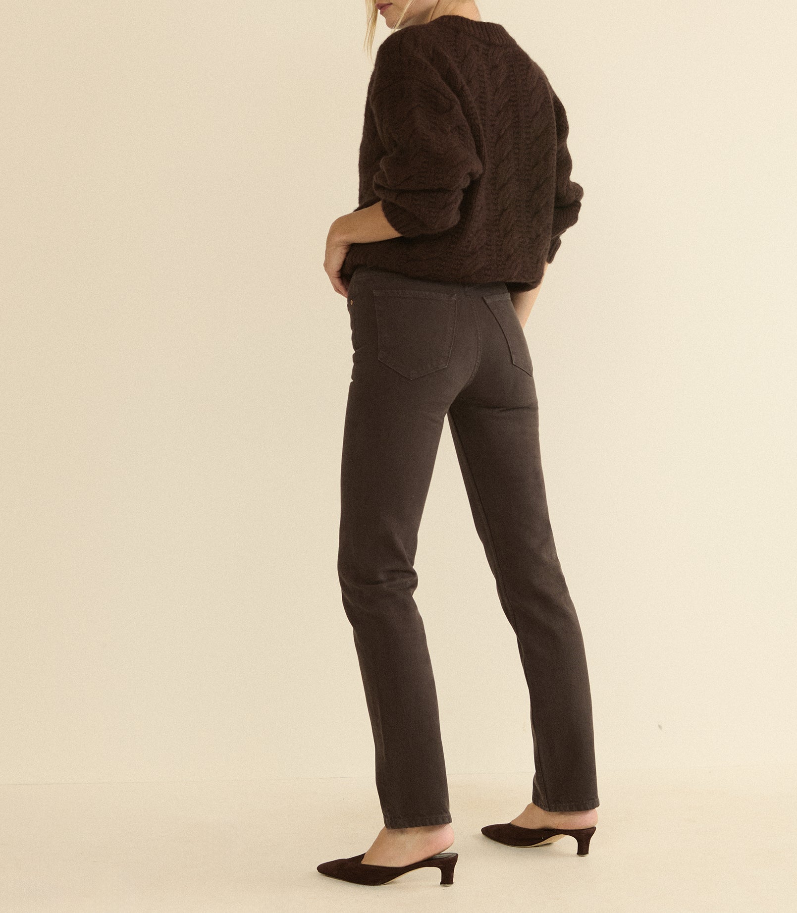 ONDINE JEAN -- EQUESTRIAN BROWN WASH