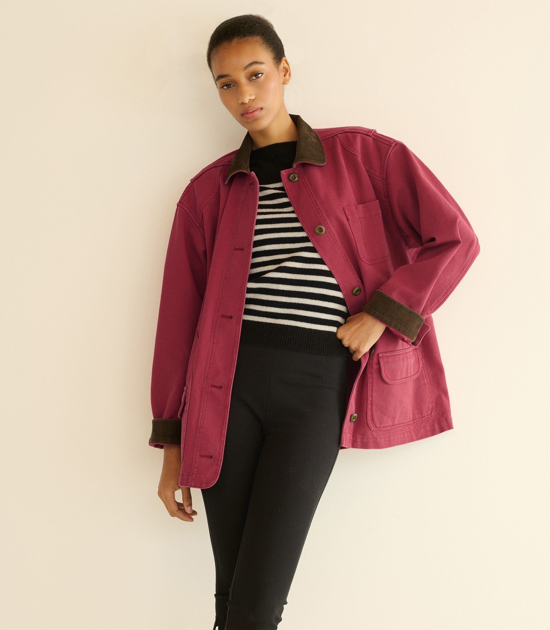 PASCUAL JACKET -- WASHED CRIMSON