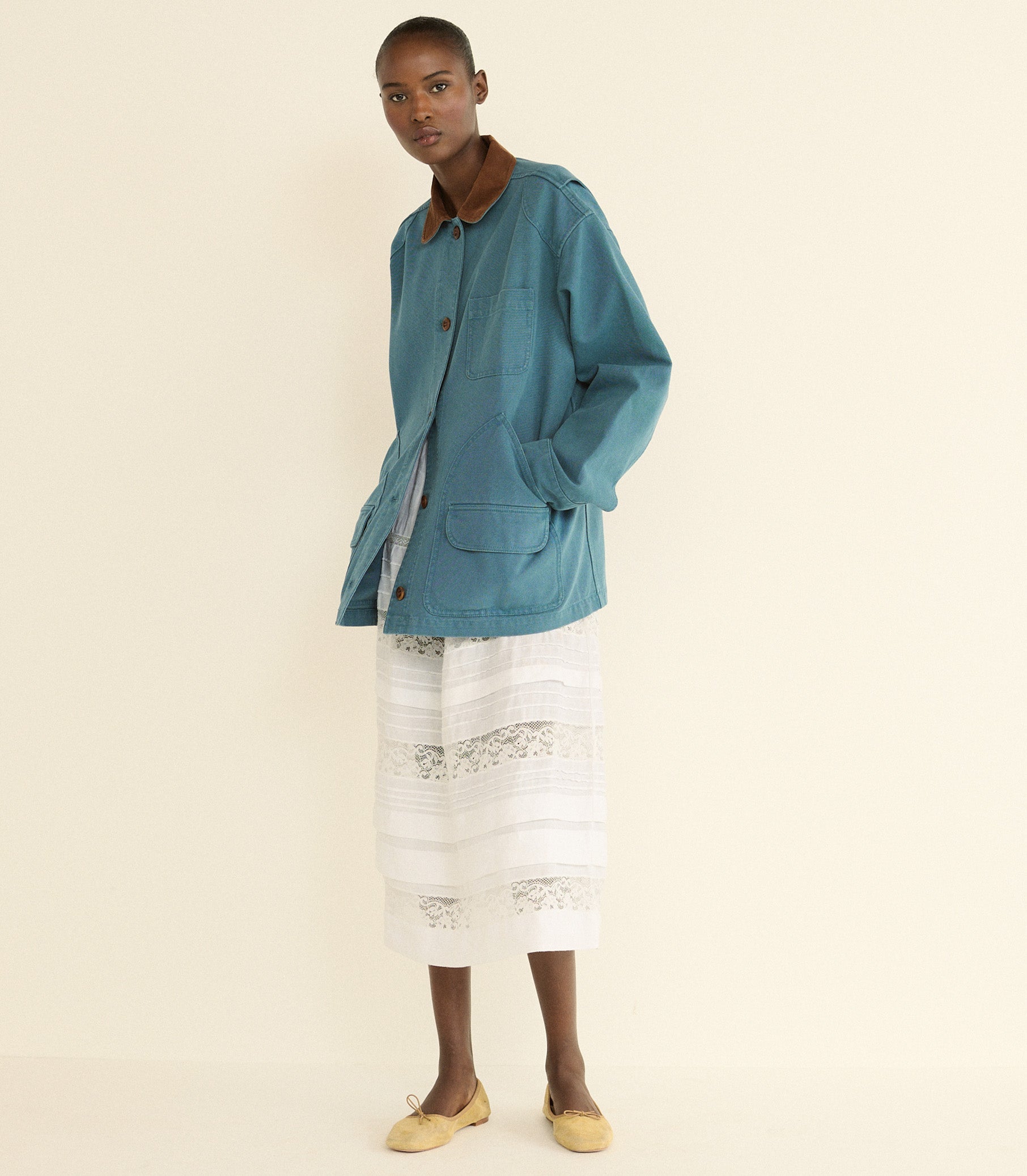PASCUAL JACKET -- CASPIAN BLUE