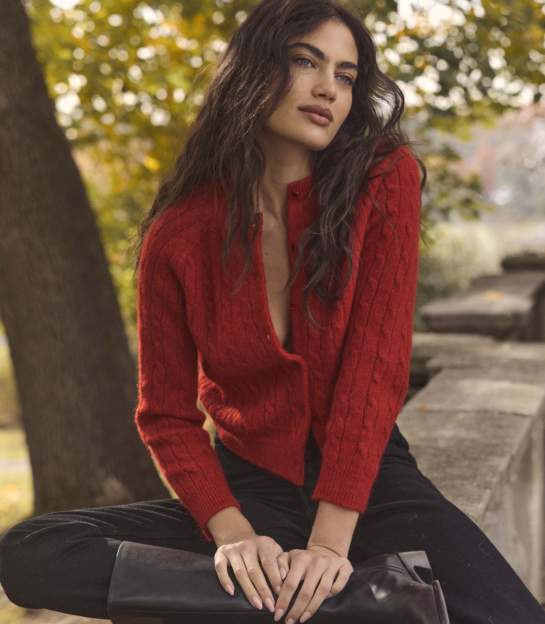 PENROSE CARDIGAN -- CERISE